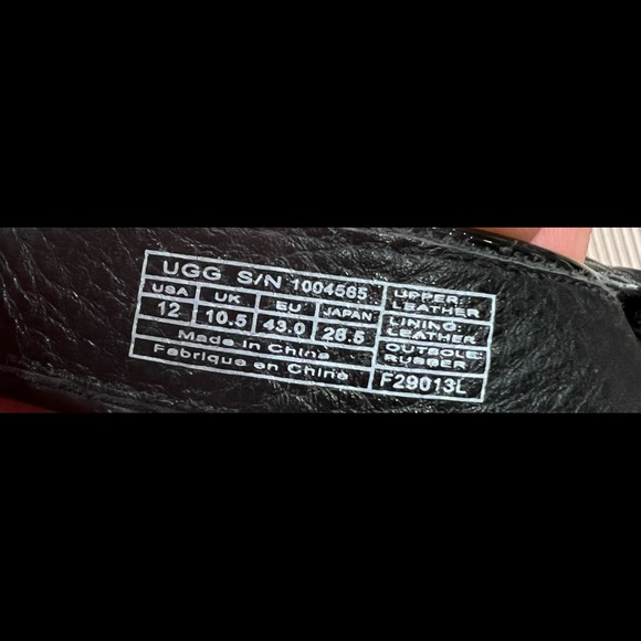 UGG wedge Sandler excellent condition black patten - Picture 4 of 6